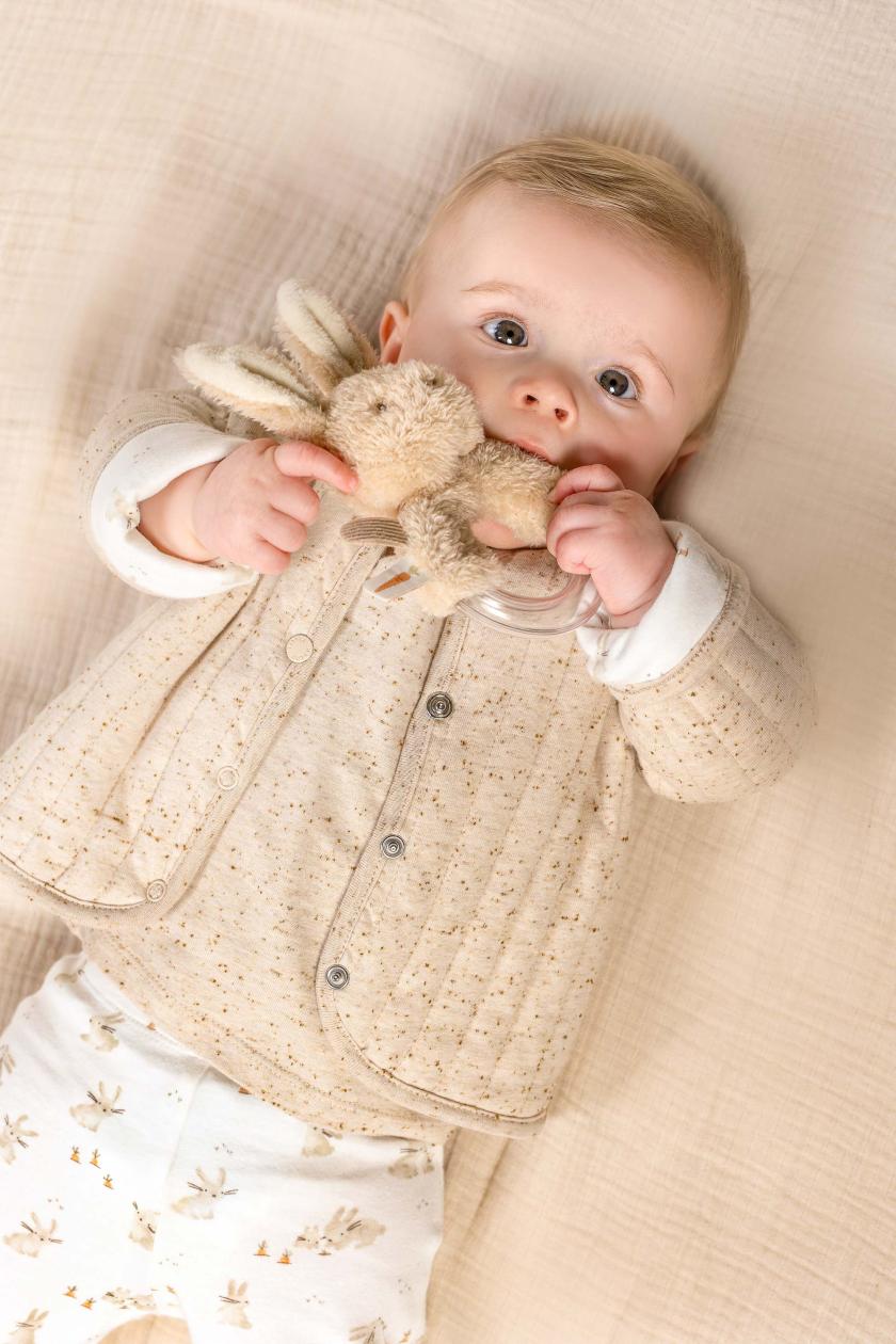 Reversible cardigan Little Dutch baby bunny